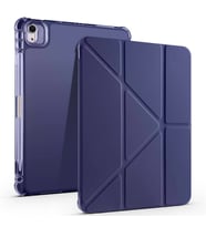Apple iPad Air 11 2025 M3 Uyumlu Kılıf Zore Tri Folding Kalem Bölmeli Standlı Kılıf (Lacivert)