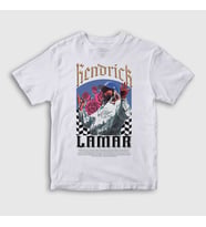Presmono Unisex Çocuk Beyaz Roses Rapper Kendrick Lamar T-Shirt 487177tt