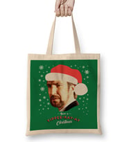Hans Gruber Have A Yippee Kay Ay Christmas Die Hard Bez Çanta Uzun Saplı