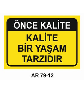 İŞ GÜVENLİĞİ UYARI LEVHASI 1 ADET PVC 21 X 29CM