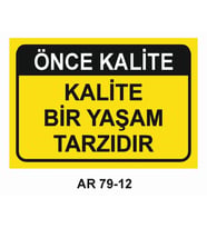 İŞ GÜVENLİĞİ UYARI LEVHASI 1 ADET PVC 21 X 29CM