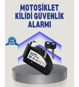 Disk Fren Kilidi Alarmlı Anti Hırsızlık Motosiklet Scooter Bisiklet
