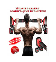 3POD 3 Ayaklı 92-120CM Kapı Barı Koridor Barfiksi Barfix Spor Aleti Demiri Barfiks Çubuğu