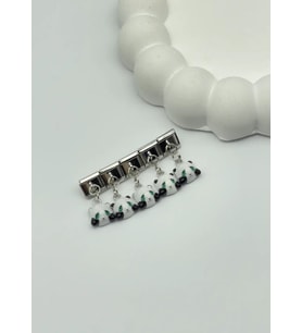 Çelik Silver Panda Sallantılı Nomi Charm - 25crm04