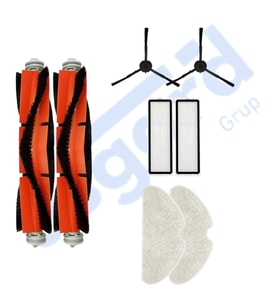 Dreame F9 PRO Uyumlu 2 Ana Fırça 2 Yan Fırça 2 Filtre 2 Mop PKT-iasgf0000275