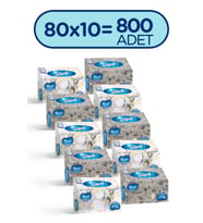 Selpak El ve Yüz Havlusu Kutulu Mermer Desen 10*80 Yaprak
