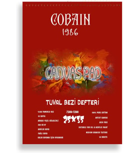 Lexroo Cobain 1986 Tuval Bezli Resim Defteri - Akrilik, Yağlıboya & Guaj Uyumlu 300GR (25x35)