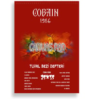 Lexroo Cobain 1986 Tuval Bezli Resim Defteri - Akrilik, Yağlıboya & Guaj Uyumlu 300GR (25x35)