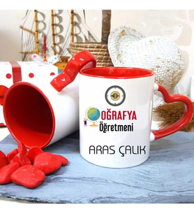 Coğrafya Öğretmenine Özel Öğretmenler Günü Hediyesi Kişiye Özel Kupa Bardak