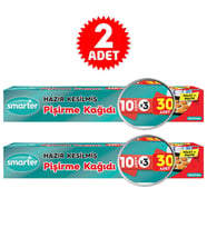 SMARTER 60 ADET YAĞLI PİŞİRME KAĞIDI HAZIR KESİLMİŞ 2 PAKET ( 30 ADET X 2 ) 
