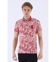 Maraton Regular Erkek Polo Yaka Gülmelanj T-shirt