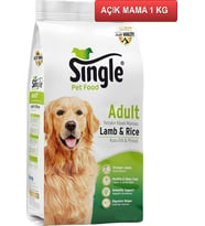 Single Kuzu Etli Köpek Maması 1 kg AÇIK