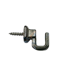 Vidalı Kanca, Askı Küçük - 15x18mm, Nikel - 1 Adet