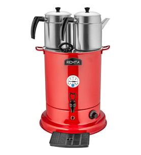 Remta 2 Demlikli Elite Çay Makinesi 25 lt Kırmızı