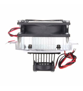 Termo Elektrik Peltier Hava Soğutucu Sistem DC 12V 6A 60W Mini Klima Buzdolabı Araba Soğuk Hava