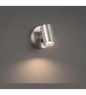 Demet habek mylights Panasonic gün isigi ampullü paslanmaz inox gövde Anahtarlı LED aplik LED spot Hareketli başlık tekli