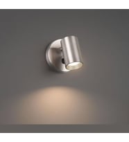 Demet habek mylights Panasonic gün isigi ampullü paslanmaz inox gövde Anahtarlı LED aplik LED spot Hareketli başlık tekli