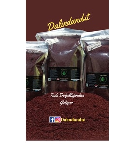 Yeni Mahsül Doğal Sumak Toz 1 Kg gr ( Taze Öğütülmüş, Katkısız) (Tatlı Gri)