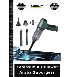 #Süpürge Güçlü Vakum Kablosuz Şarjlı Taşınabilir Profesyonel Air Blower Araba Süpürgesi Yeşil
