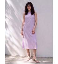 LCW Petite Lila Modal Karışımlı Kadın Elbise