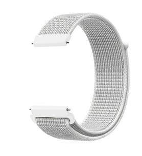 Samsung Galaxy Watch 42mm (20mm) Uyumlu Kordon Hasır Örgü Cırt Cırtlı Terletmeyen Zore KRD-03 Kumaş Kayış