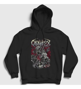 Presmono Unisex Siyah Hanged Carnifex Kapüşonlu Sweatshirt 453121tt