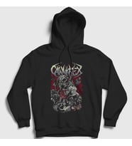 Presmono Unisex Siyah Hanged Carnifex Kapüşonlu Sweatshirt 453121tt