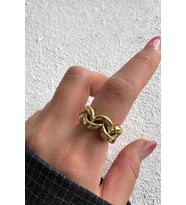 Yeni Sezon Infinity Knot Tasarım Ayarlanabilir Kadın Yüzük