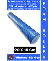 #FoamRoller Spor Fitness Egzersiz Pilates Yoga Esneme Bacak Sırt Omuz Kalça Masajlı Uzun Foam Roller