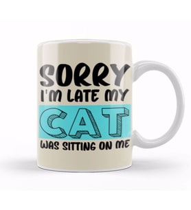Funny Cat Lover Gifts For   Men Kids Kupa Bardak Porselen