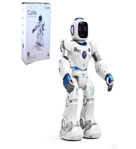 Ses Kontrollü Bluetoothlu Usb Şarjlı Robot (Krem)