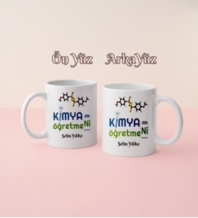 Kimya Öğretmeni Kişiye Özel Kupa Bardak