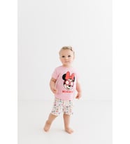 Mickey Desenli Şortlu Kız Çocuk Takım (Pembe)