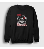 Presmono Unisex Siyah Ken Kaneki V4 Anime Tokyo Ghoul Sweatshirt 350468tt