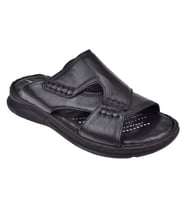 Forelli Hakiki Deri Comfort Erkek Terlik FOR-TUNA SİYAH