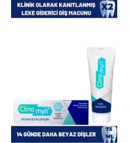 Clinomyn Smokers Sigara İçenler İçin Diş Beyazlatan Leke Giderici Diş Macunu 75 ml x 2 adet