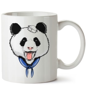 Panda Baskılı Porselen Kupa Bardak