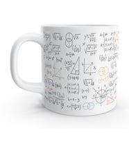 Matematik Formül İşlem Tasarımlı Kupa Bardak