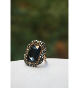 STONEAGE JEWELLERY Kristal Taşlı El Yapımı Bayan Yüzük