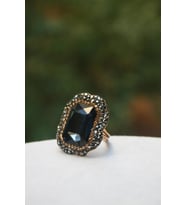 STONEAGE JEWELLERY Kristal Taşlı El Yapımı Bayan Yüzük