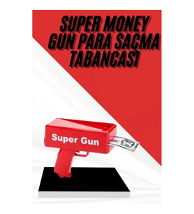 Mey İthalat® Para Dolar Atma Makinası Super Money Gun Para Saçma Fırlatma Tabancası