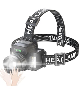 Sensörlü CREE TG LED Şarjlı Kafa Lambası Güçlü Aydınlatma Profesyonel Kullanım WT-625