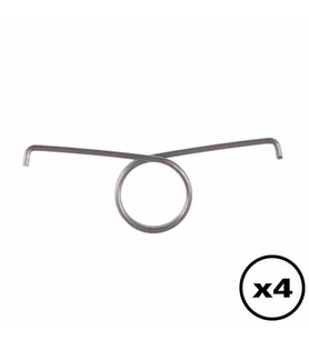 4 ADET Playstation 5 L2 R2 Tetik Yayı PS5 Kol Tamir PS5 Uyumlu Orjinal PS5 Yay Spring Yedek Parça (Gümüş)