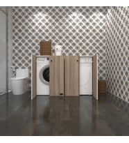 Kenzlife çamaşır&kurutma&bulaşık makinesi dolabı tatyanakare crd 90*140*60 kapaklı arkalıksız (Karışık)