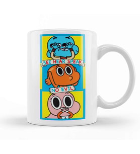Gumball Darwin Anais No Evil 01 Kupa Bardak Porselen