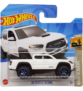 Hot Wheels - ´20 Toyota Tacoma - Baja Blazers 4/10 - Hkg75 - Short Card - Rays - Pickup Truck - Beya (Çok Renkli)