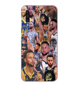 Samsung Galaxy A70 Uyumlu Steph Curry Kolaj Tasarımlı Şeffaf Telefon Kılıfı