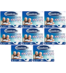 Goodcare Hasta Bezi Yetişkin Bel Bantlı Tekstil Yüzey L Large - Büyük 240 Adet (8PK*30)