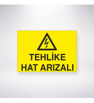 Tehike Hat Arızalı 21x28 Arkası Yapışkanlı Levha
