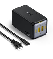 Aohi Magcube 4 Portlu Masaüstü Usb Şarj İstasyonu, Gan+ 120W Hızlı Şarj Cihazı (Çok Renkli)